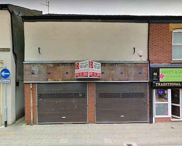 Prospective new site for Heywood Post Office on Market Street, Heywood (former Beddoes store) 