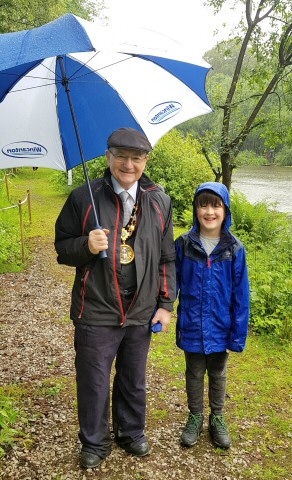 Mayor Billy Sheerin attended the Walton Angling Open Day in Healey Dell on Saturday (8 June)