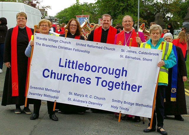 Churches in Littleborough united Pentecost Walk