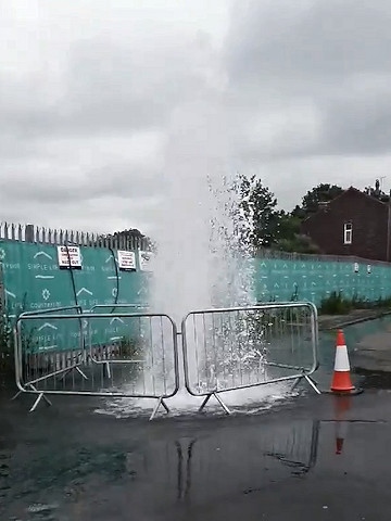 The water leak on Gower Street