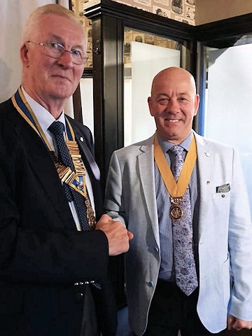Rotary Club of Heywood President Richard Slater and Vice President David Jones