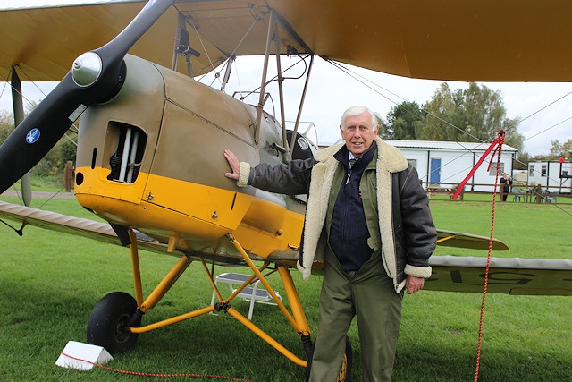John with one of his beloved aeroplanes