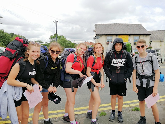 Young people can apply for funds to complete Duke of Edinburgh Award expeditions (pictured, students from St Cuthbert's on their Duke of Edinburgh Bronze Award challenge in 2019)