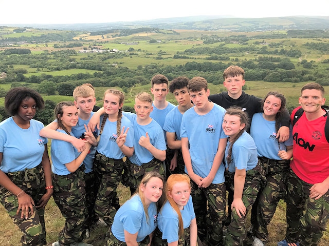 Students from Year 10 on the RAF Army Residential