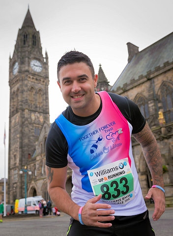 Aaron Parmar last October at the Williams BMW Rochdale 10K