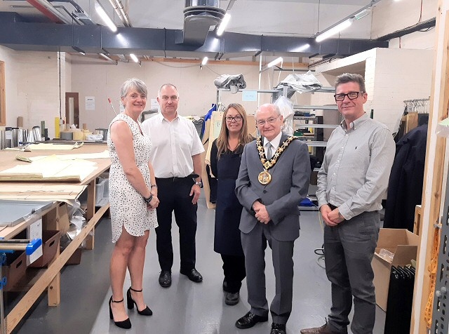 Mayor Billy Sheerin had a company visit to TBH Protective Technologies