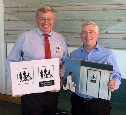 Tony Lloyd MP with Martin Whitfield MP to support the Any Disability campaign