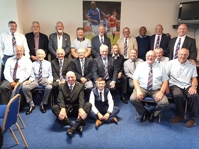 Many of the Rochdale Hornets Ex-Players Association who were in attendance
