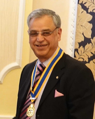 Former Rochdale Rotary Club President Dr Ravi Sharma