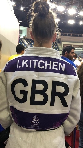 Isobel Kitchen, represented Team GB Judo at the Baku 2019 European Youth Olympic Festival 