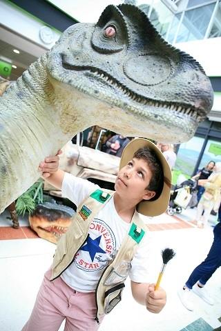 Young explorers taking part in Dino Day