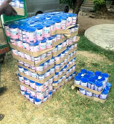 Much needed formula milk was bought for Forever Angels baby home in Tanzania with donations from Re-use Littleborough