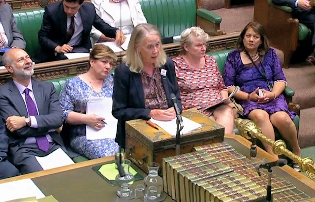 Liz McInnes speaking at during the Foreign and Commonwealth Questions in the House of Commons