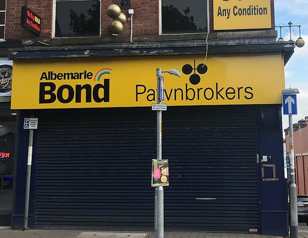 Abelmarle and Bond pawnbrokers on Yorkshire Street