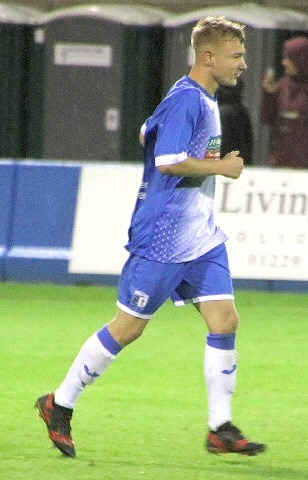 Kyle Oakes makes his first appearance for Barrow AFC