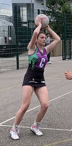 Netball player Laura Whitworth from Haslingden High School