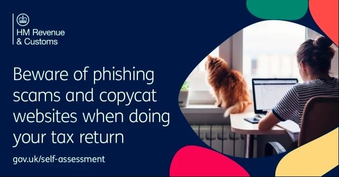 Beware of phishing scams and copycat websites when doing your tax return