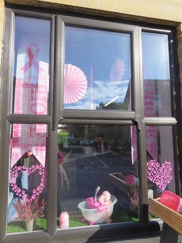 Bow Wow Barbers - joint winner of Little‘Pink’Borough's best window