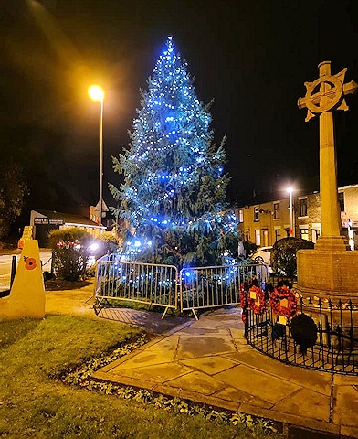 Norden War Memorial Christmas tree
