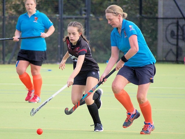 Player of the match was Paula McDonald (right)
