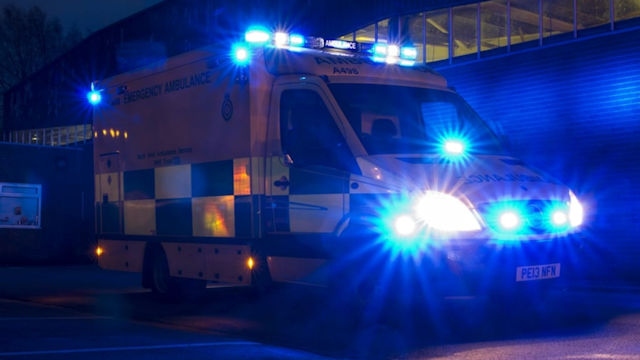 Central Ambulance Station in Manchester was also targeted with fireworks