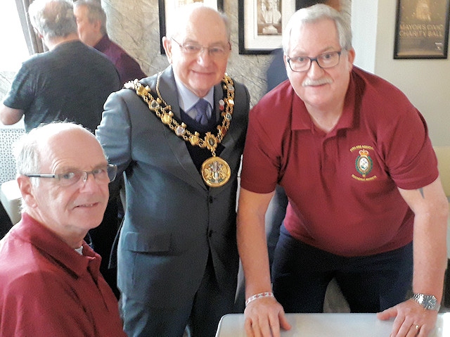Mayor Billy Sheerin with members of the Fusiliers Association Rochdale Branch