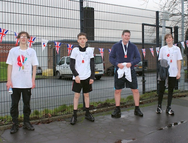 Students and staff at Brownhill Learning Community raised over £500 for the Royal British Legion after taking part in a sponsored 10k run
