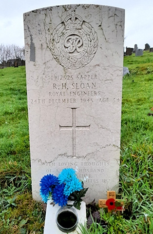 Sapper Richard Henry Sloan is buried in Littleborough (Dearnley) Cemetery
