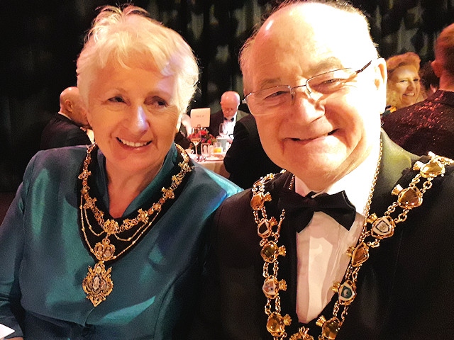 Mayor and Mayoress, Billy and Lynn Sheerin, pictured at an event in 2019