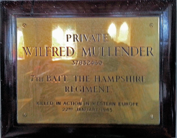 Private Wilfred Mullender