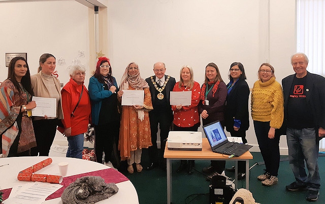 Mayor Billy Sheerin attended an Age Friendly Neighbourhood Awards Ceremony on Tuesday 17 December