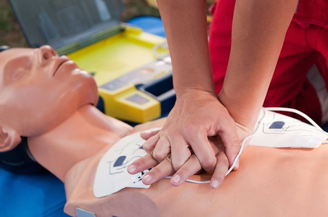 Chest compressions, rescue breaths and use of a defibrillator are the only way to help a person in cardiac arrest