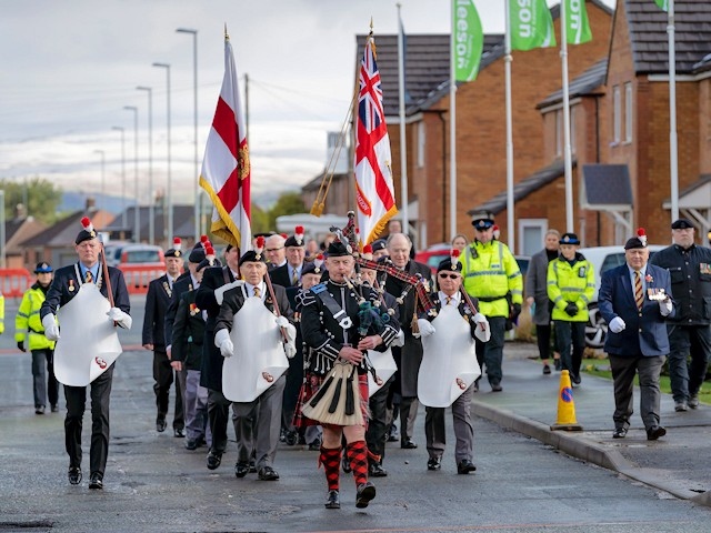 The Armed Forces community parade in memory of Conrad Cole