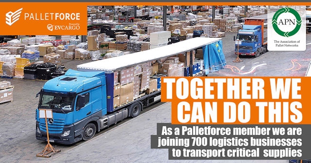 The Palletforce network is working on keeping up critical supplies