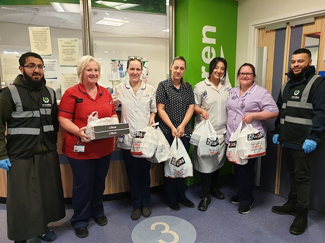 One Nation delivers hot food to The Royal Oldham Hospital