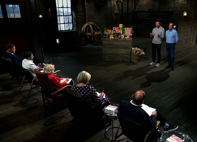Founder and MD, Richard Clark and his UK Sales Director, Paul Briscoe, in the Dragons' Den
