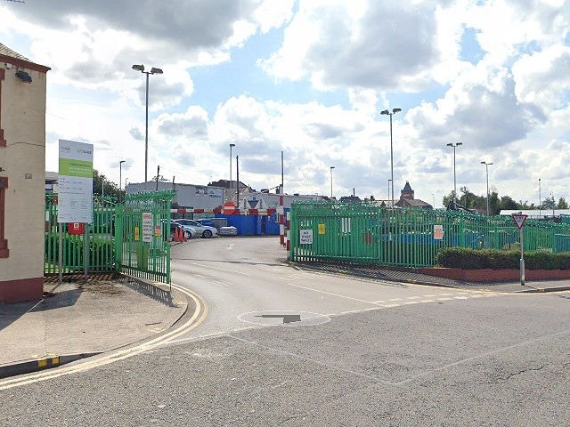 The Household Waste Recycling Centre on Spring Vale, Middleton