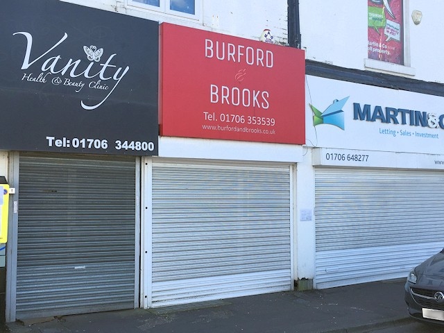 Burford & Brooks premises on Cheetham Street