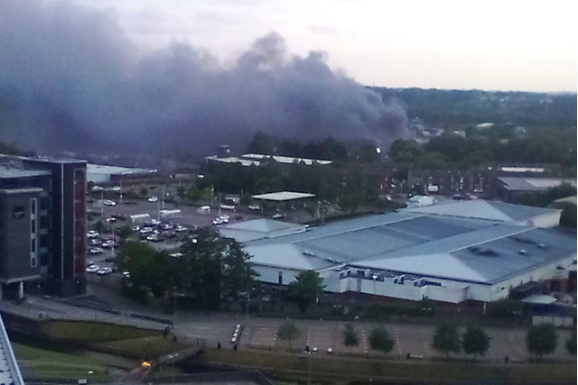 Fire at scrapyard in Sparthbottoms