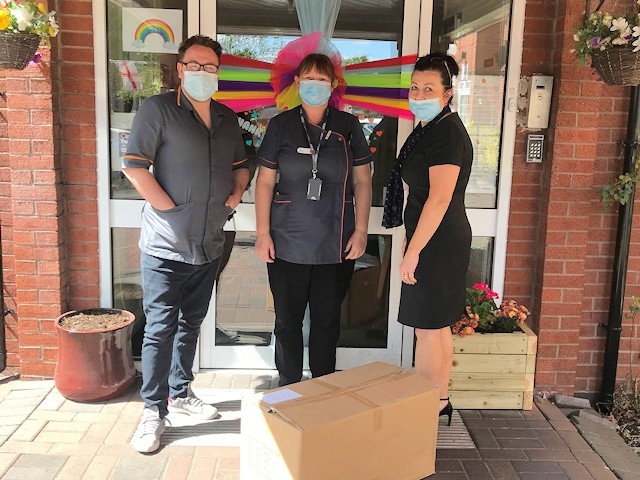 Oakland Care Home in Rochdale receive PPE donated by Baum Trading