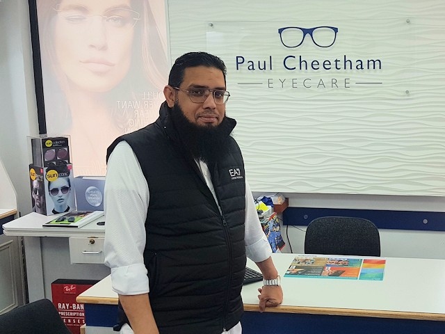 Syed Shah at Paul Cheetham Eyecare
