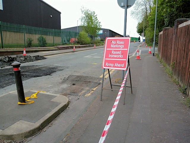 Royle Road in Castleton is being resurfaced