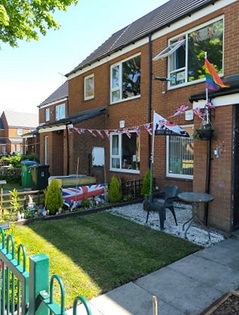Local resident John Thomas has decorated his house on Ladybarn Road in Milnrow