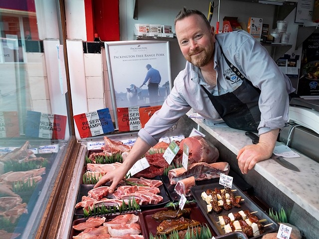 Andrew Lord at Lord's Butchers in Middleton