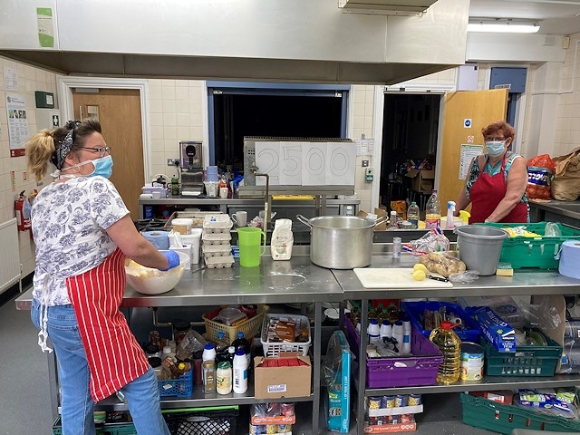 Petrus staff members Jeannie and Wendy have helped prepare over 2,500 meals during lockdown