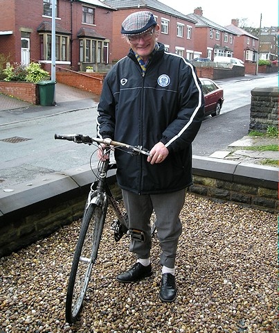 David Clough was known for riding his bike round Littleborough collecting his pools and goldbond money