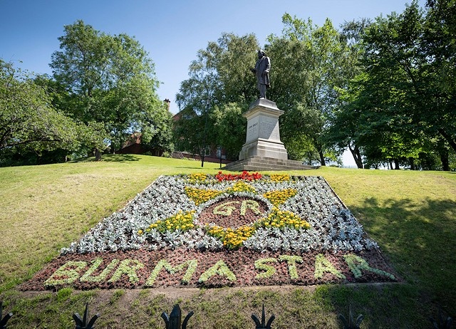 The floral tribute to commemorate 75 years of The Burma Star Association