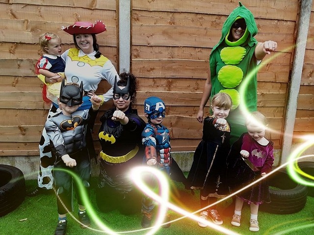 Fisherfield Childcare in Bamford held a superhero themed day when children returned