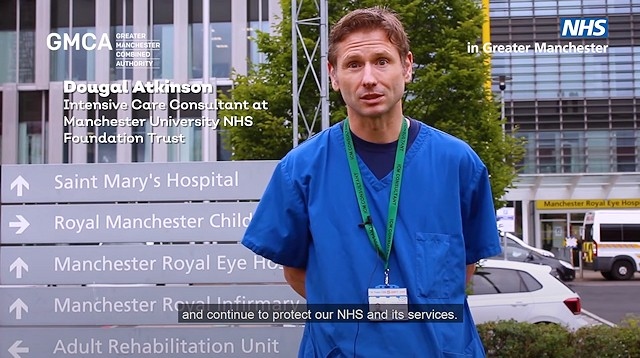 Dougal Atkinson, Intensive Care Consultant based at Manchester Royal Infirmary