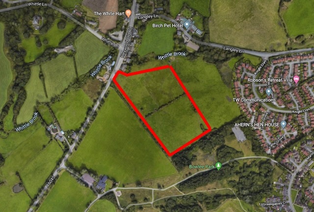 The site outline for the Edgar Wood Academy at Bowlee